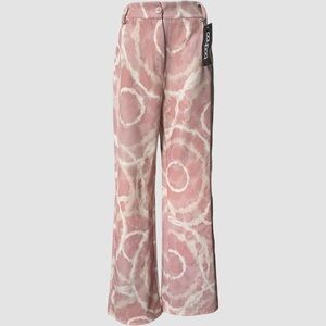 NWT Boohoo Tonal Tie Dye Slim Fit Trousers in Blush